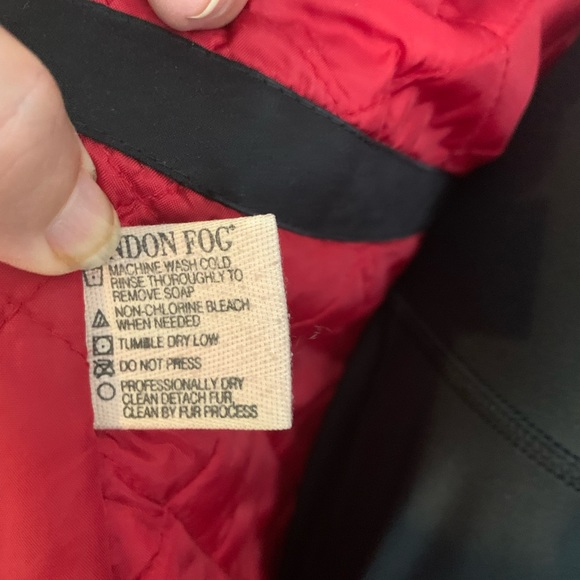 London Fog women’s red full zip lined coat size Small - Picture 7 of 7